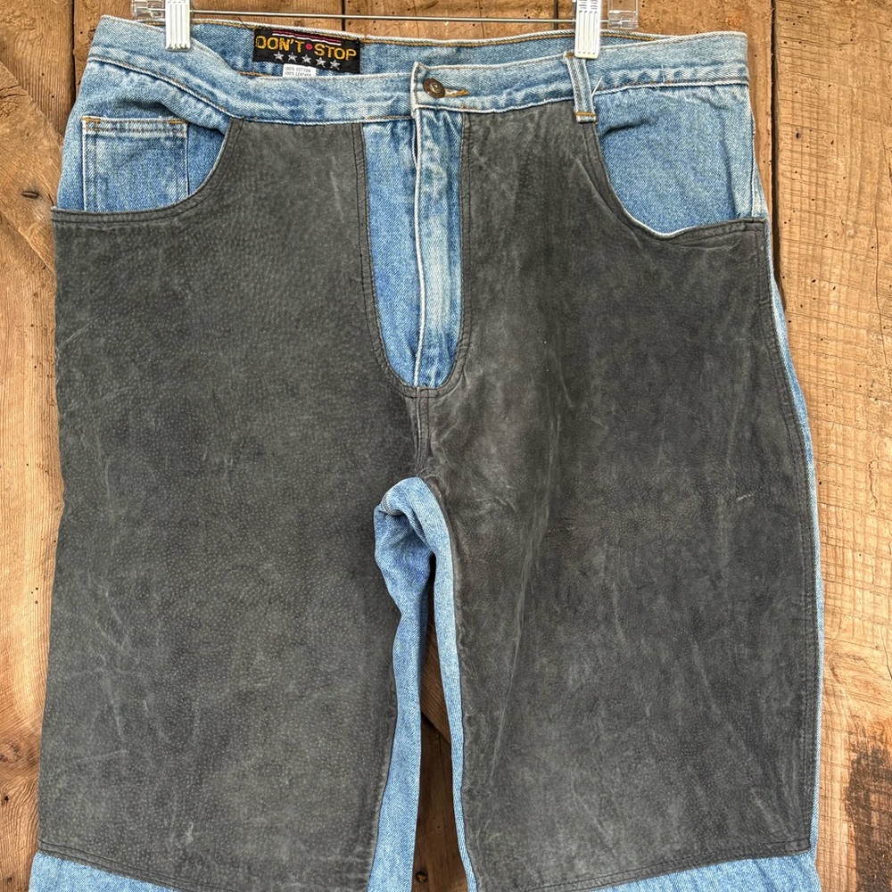 Vintage Denim leather Chaps Men’s 40 /32